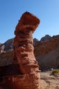 Scenic rock in Eilat Mountains. Royalty Free Stock Photo