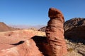 Scenic rock in Eilat Mountains. Royalty Free Stock Photo