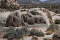 Scenic rock formation at the Joshua Tree National Park, California Royalty Free Stock Photo