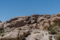 Scenic rock formation at the Joshua Tree National Park, California Royalty Free Stock Photo