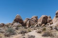 Scenic rock formation at the Joshua Tree National Park, California Royalty Free Stock Photo