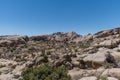 Scenic rock formation at the Joshua Tree National Park, California Royalty Free Stock Photo