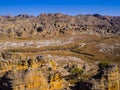 Scenic rock formations in Isalo National Park, Madagascar Royalty Free Stock Photo