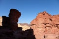 Scenic rocks in Eilat Mountains. Royalty Free Stock Photo