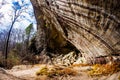 Scenic rocks erosion formation on Twin Arches trail in Big South Fork recreation area Royalty Free Stock Photo