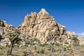 scenic rocks in Joshua Tree National Park in Hidden valley Royalty Free Stock Photo