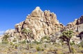 Scenic rocks in Joshua Tree National Park in Hidden valley Royalty Free Stock Photo