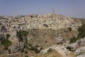 Scenic rocky landscape surrounding the ancient city of Matera