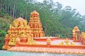 The scenic roof of Seetha Amman Temple