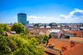 Scenic rooftops of Zagreb city center Royalty Free Stock Photo