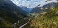 Scenic rout in Norway Gamle Strynefjellsvegen Road