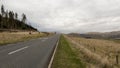 Scenic route to Edinburgh near Peebles in Scotland from M74 to A701