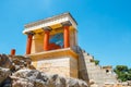 Ruins of the Minoan Palace of Knossos on Crete, Greece Royalty Free Stock Photo