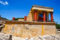 Scenic ruins of the Minoan Palace of Knossos Royalty Free Stock Photo