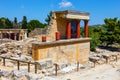 Scenic ruins of the Minoan Palace of Knossos Royalty Free Stock Photo