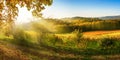 Scenic rural landscape in autumn