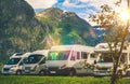 Scenic RV Park Camping Royalty Free Stock Photo