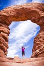 Scenic Sandstone Formations of Arches National Park, Utah, USA Royalty Free Stock Photo