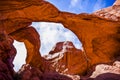 Scenic Sandstone Formations of Arches National Park, Utah, USA Royalty Free Stock Photo