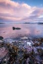 A scenic seascape in Sommaroy, Norway