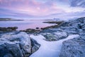 A scenic seascape in Sommaroy, Norway Royalty Free Stock Photo