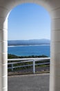 Scenic seascape. View from Cape Byron Lighthouse Royalty Free Stock Photo