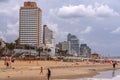 Scenic seascape view from the Tel Aviv beach, Israel