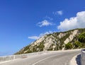 Scenic serpentine road on Lefkada island, Greece Royalty Free Stock Photo