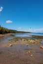 Scenic Shore on Pacific Ocean West Coast.