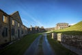 Scenic shot of the Charles Fort Forthill located in County Cork, Ireland Royalty Free Stock Photo