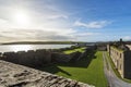 Scenic shot of the Charles Fort Forthill located in County Cork, Ireland Royalty Free Stock Photo