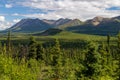 Scenic shot of the Chugach Mountain range in Valdez, Alaska Royalty Free Stock Photo