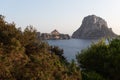 Scenic shot of the Es Vedra Island in Spain