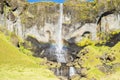 Scenic shot of the Foss a Sidu waterfall in Iceland Royalty Free Stock Photo