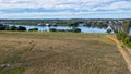 Scenic shot of the Hastings River and Dennis Bridge in Port Macquarie, New South Wales, Australia