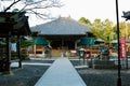 Scenic shot of the Japanese temple taken during the Shikoku 88 temple pilgrimage.