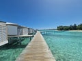 Scenic shot of the Laccadive Sea from Cinnamon Hakuraa Huraa resort in the Maldives