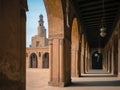 Scenic shot of the Mosque of Ibn Tulun in Cairo, Egypt Royalty Free Stock Photo