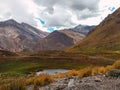 Scenic shot of picturesque mountains in Aconcagua Provincial Park, Mendoza, Argentina Royalty Free Stock Photo