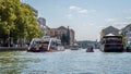 Scenic shot of the River Seine in Paris, France.