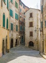 Scenic sight in Anghiari, in the Province of Arezzo, Tuscany, Italy. Royalty Free Stock Photo