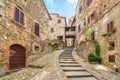 Scenic sight in Anghiari, in the Province of Arezzo, Tuscany, Italy. Royalty Free Stock Photo