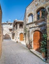 Scenic sight in Barbarano Romano, medieval village in Viterbo Province, Lazio, Italy. Royalty Free Stock Photo
