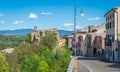 Scenic sight in Celleno, province of Viterbo, Lazio, central Italy. Royalty Free Stock Photo