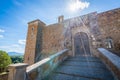 Scenic sight in Celleno, province of Viterbo, Lazio, central Italy. Royalty Free Stock Photo