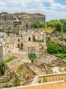 Scenic sight in Gravina in Puglia on a sunny summer day, province of Bari, Puglia Apulia, southern Italy. Royalty Free Stock Photo