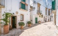 Scenic sight in Locorotondo, Bari Province, Apulia, southern Italy. Royalty Free Stock Photo