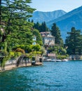 Scenic sight in Moltrasio, on Lake Como, Lombardy, Italy.