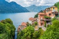 Scenic sight in Nesso, beautiful village on Lake Como, Lombardy, Italy. Royalty Free Stock Photo