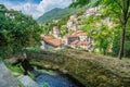 Scenic sight in Nesso, beautiful village on Lake Como, Lombardy, Italy. Royalty Free Stock Photo